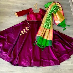 Indian Pakistani saree chaniya choli lehenga Bollywood wedding navratri clothing
